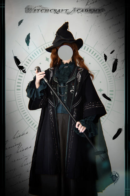 Arca et Ovis - Magic Academy G - Ouji Lolita Overcoat Embroidered Gothic Prince Long Coat
