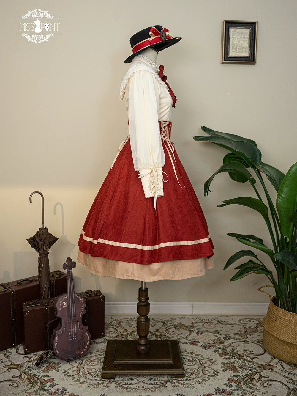 Miss Point - Golden Movement - Elegant Lolita Fishbone Skirt Customized