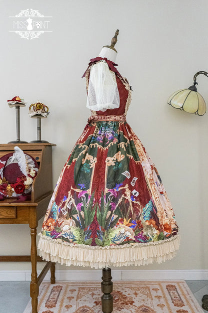 Miss Point - Kaleidoscope - Retro Lolita Dress Oil Painting Print JSK Dress Customized