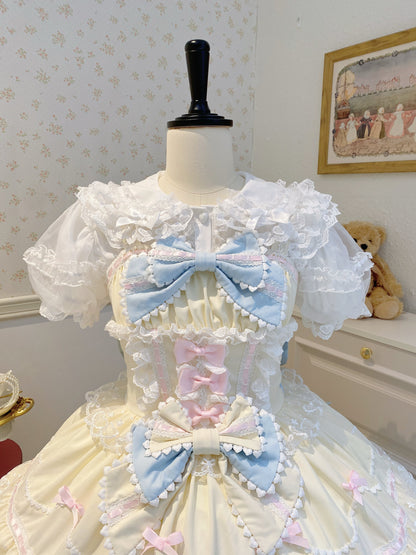 Sugar Girl - Sweet Lolita Shirt Summer Short Puffy Sleeved Blouse