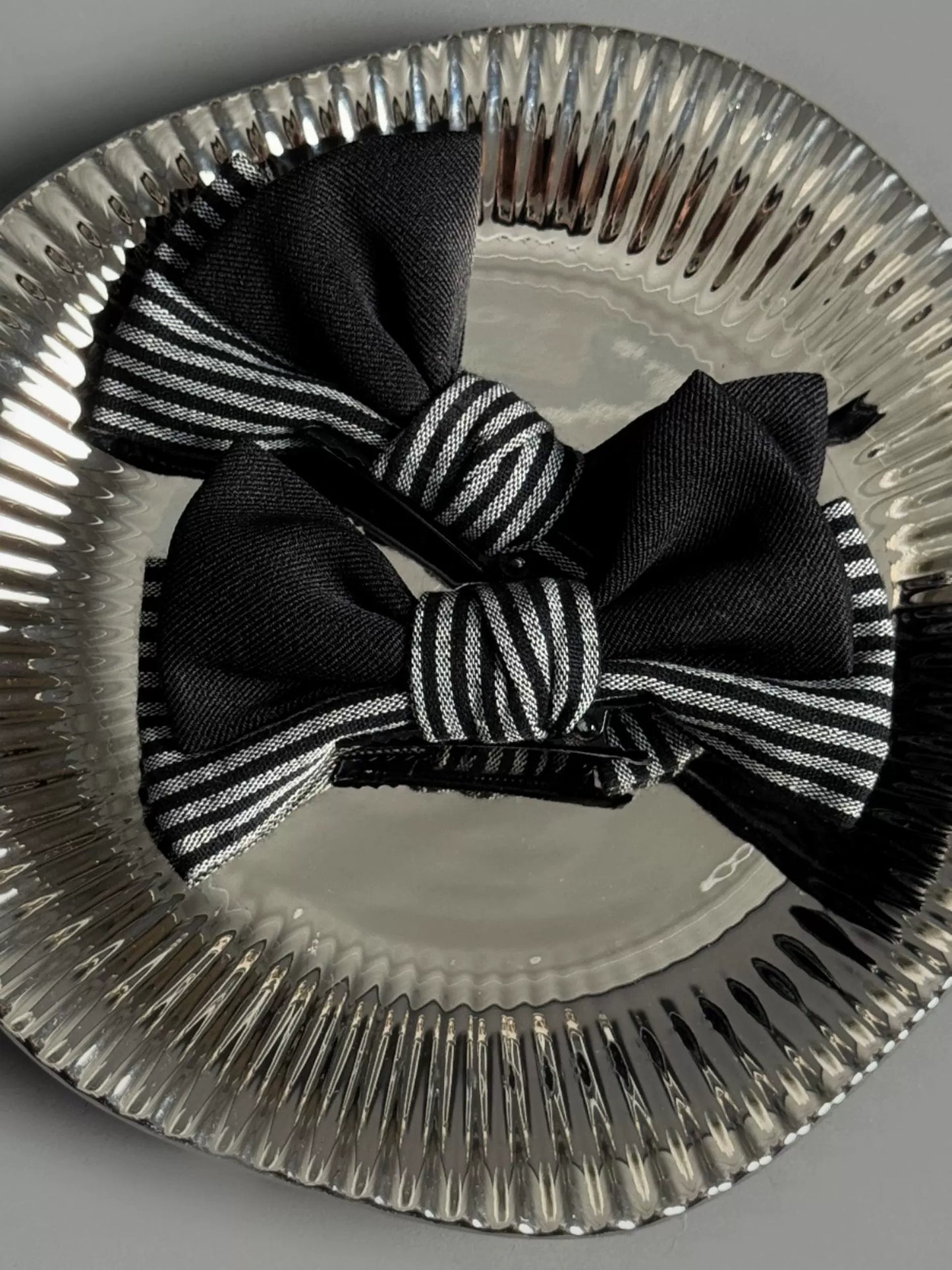 Alice Girl - Lolita Potion - Gothic Lolita Witch Hat and Striped Side Clips