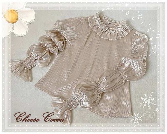 Cheese Cocoa - Star Drop Ceremony - Elegant Lolita Blouse Puff Sleeve Long Sleeve Shirt