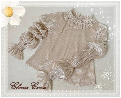 Cheese Cocoa - Star Drop Ceremony - Elegant Lolita Blouse Puff Sleeve Long Sleeve Shirt