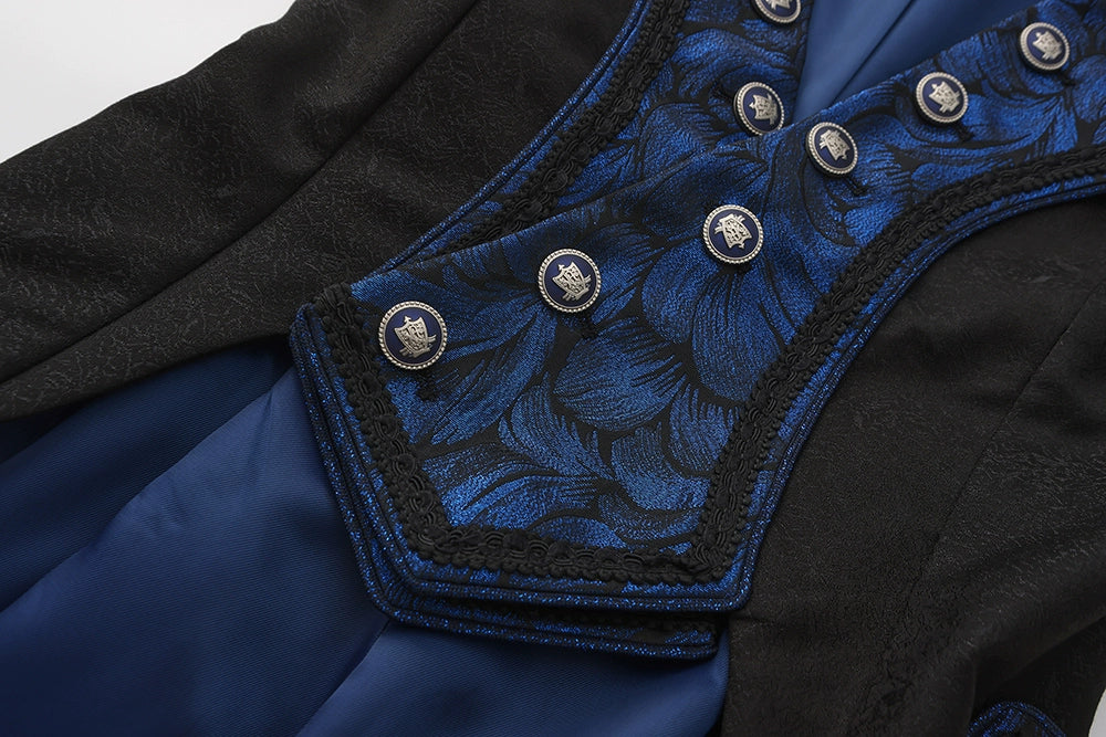 Immortal Thorn - Night of Swordsmanship - Ouji Lolita Long Coat Male Lolita Sleeveless Coat