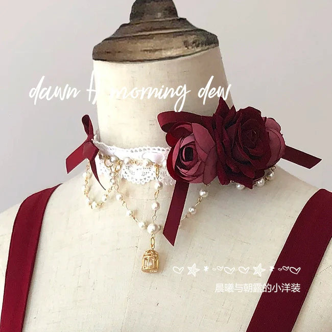 Dawn And Morning - Rozen Maiden Accessories Lolita BNT Choker Cuffs
