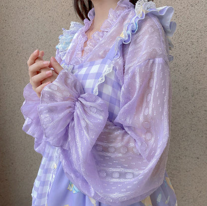 Sakurada Fawn - Chiffon Puff Sleeve Lolita Cardigan