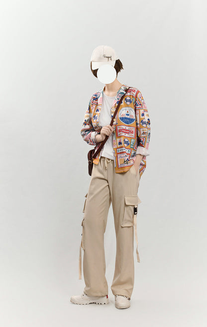 Miss Point - Strawberry Rose - Vintage American Daily Twill Print Shirt