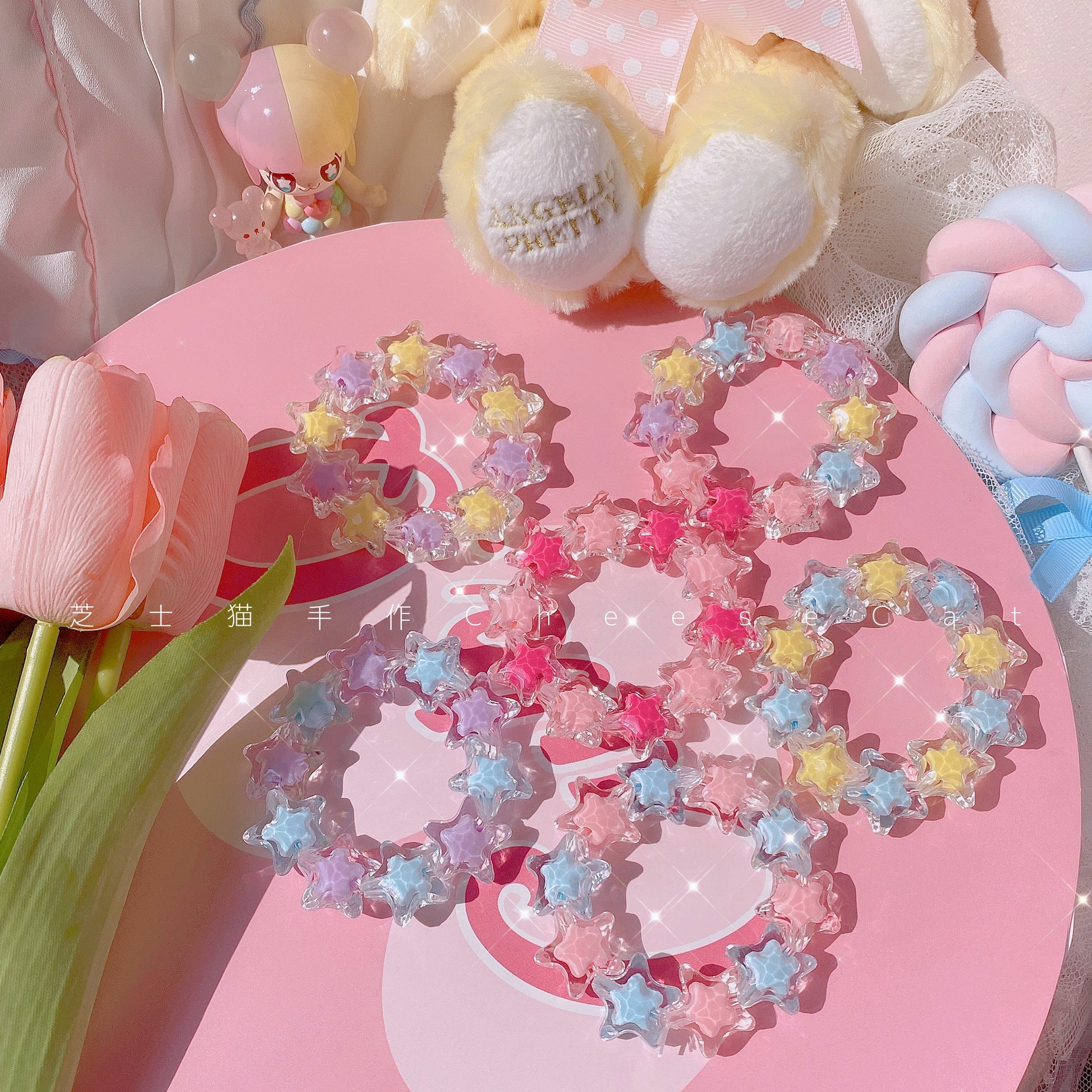 Cheese Cat - Buling Crystal Summer LolitaSweet Bracelet