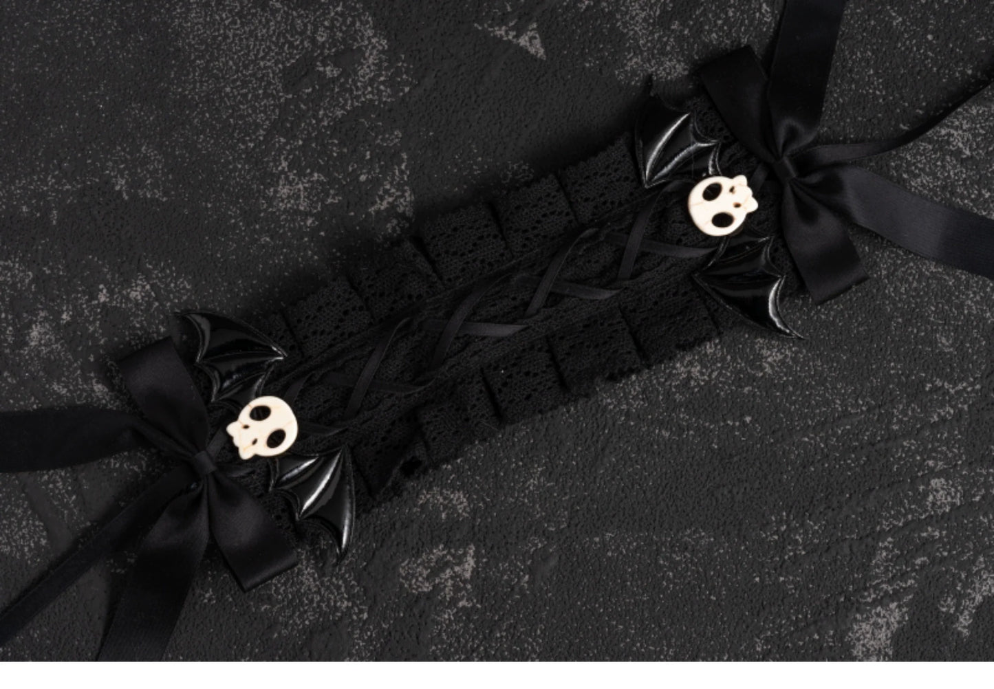 Strange Sugar - Gothic Hair Accessories Set Skulls Sharks Lolita Clips Headbands