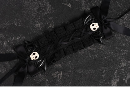 Strange Sugar - Gothic Hair Accessories Set Skulls Sharks Lolita Clips Headbands