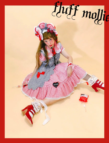 Fluff Mollie - Bean Breakfast - Sweet Lolita Overskirt Daily Daily Petaled Skirt