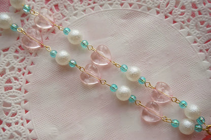 Cat Tea Party - Sweet Lolita Necklace Heart-Shaped Lollipop Necklace