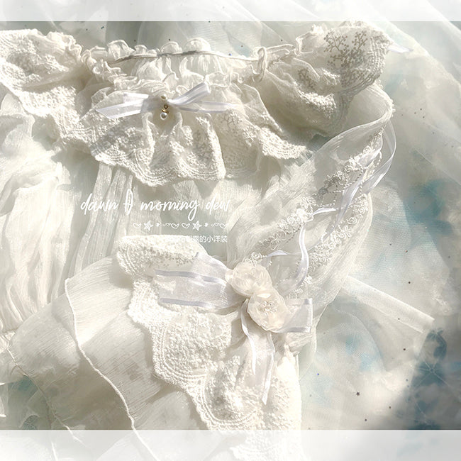 Dawn and Morning - Flower Wedding Lolita Accessories Headdress Set