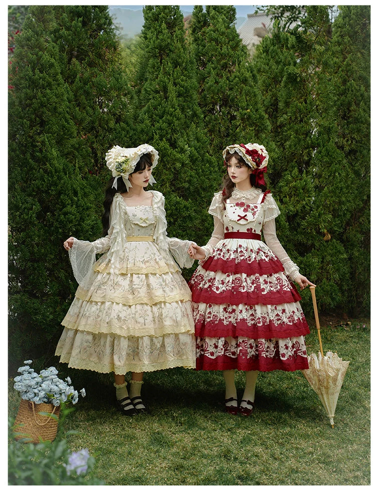 With PUJI - Letters and Poetry - Summer Classic Lolita Tulle Lace Bolero with Multi-Color