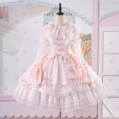 Mewroco - Candy Flavor - Gorgeous Sweet Lolita Dress, Lace & Petal Hem