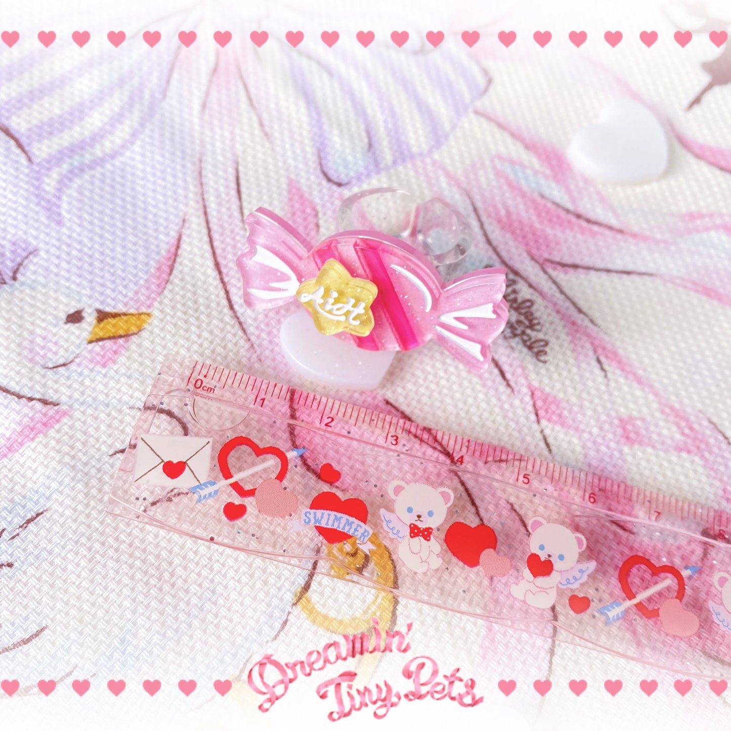 Halloween Alice - Rainbow Candy - Sweet Lolita Ring Hairclip