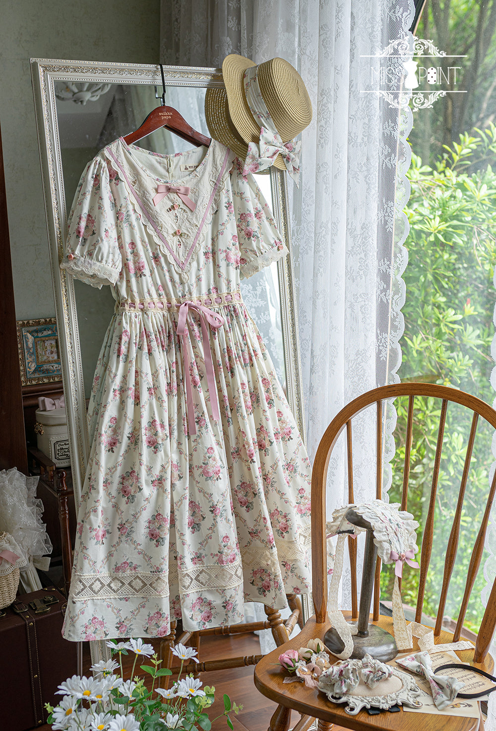 Miss Point - Happy Summer Elegant Lolita Floral OP Dress