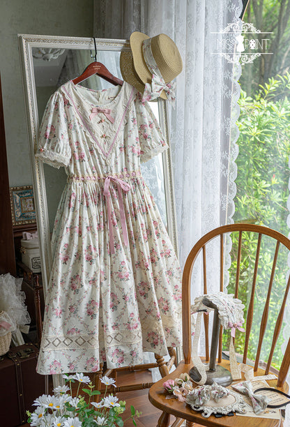 Miss Point - Happy Summer Elegant Lolita Floral OP Dress
