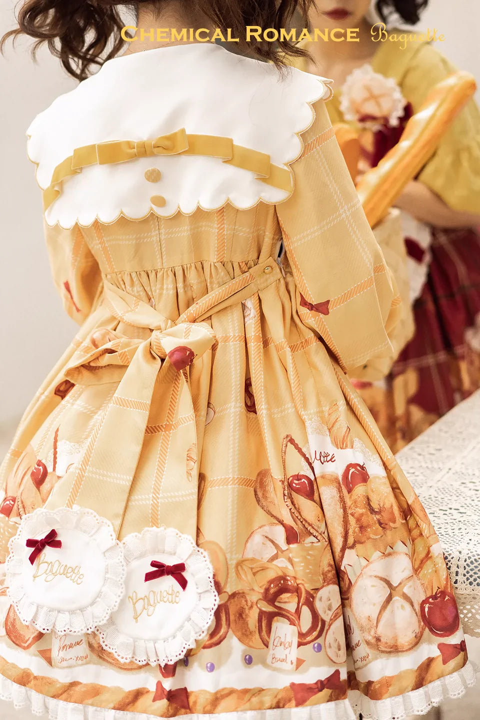 Chemical Romance - Freshly Baked Bread - Sweet Lolita OP Dress Long Sleeve Dress