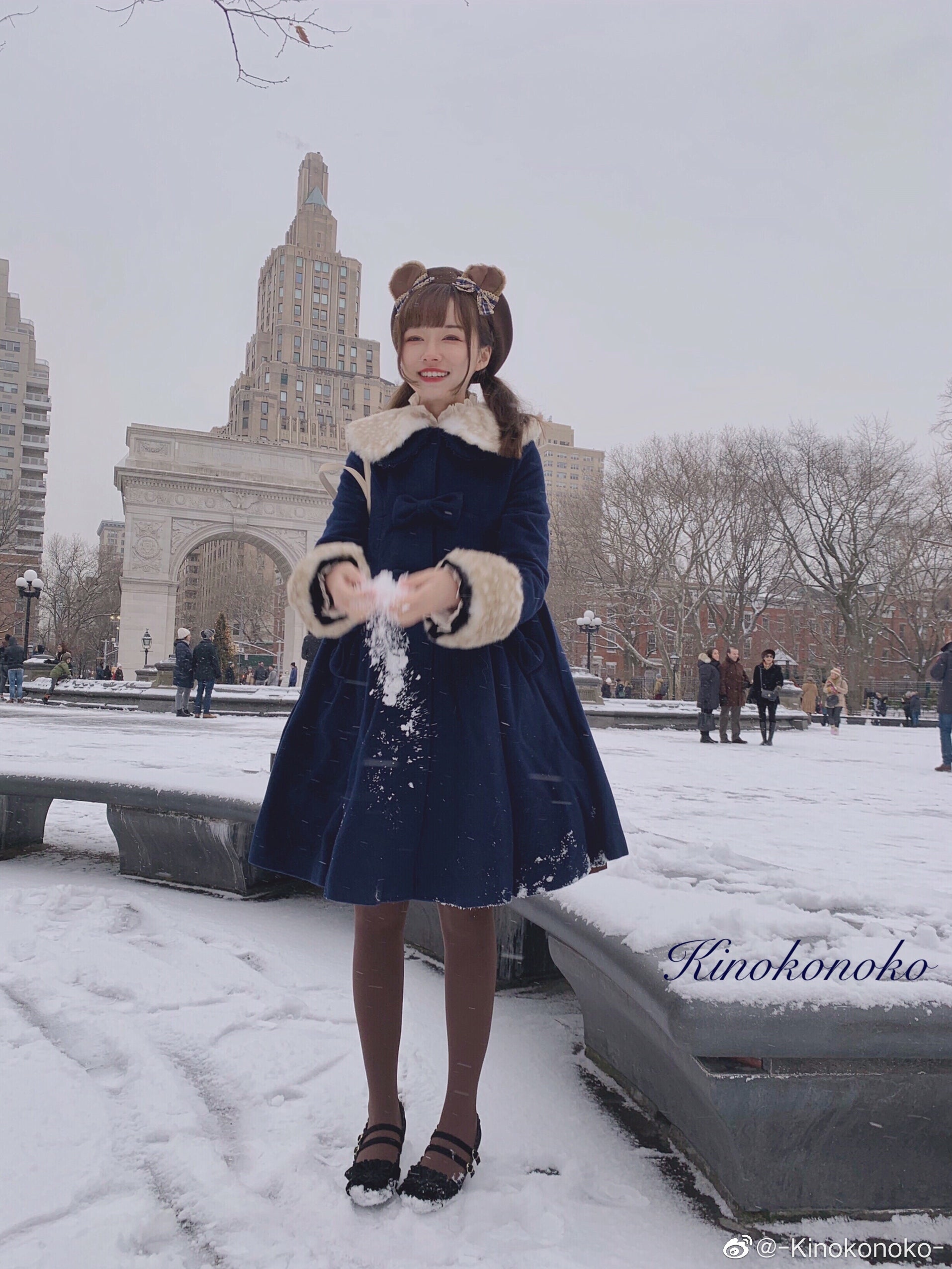 Unideer - Casual Lolita Winter Wool Down Coat Multicolors