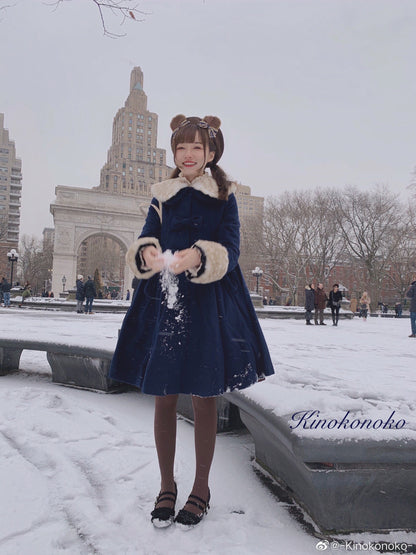 Unideer - Casual Lolita Winter Wool Down Coat Multicolors