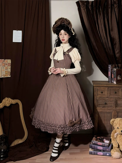 Miss Point - Classic Lolita JSK Customized Stripe Lolita Dress