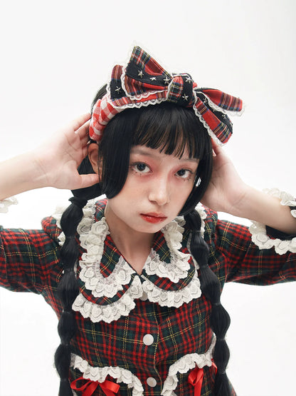 Retro bow hair bands niche design senior sense of sweet hair card headdresses【s0000004280】