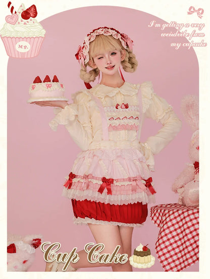 Mademoiselle Pearl - Cup Cake - Sweet Lolita OP Dress Kawaii Lolita JSK SK