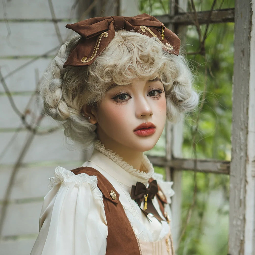 Miss Point - Golden Movement - Elegant Lolita Fishbone Skirt Customized