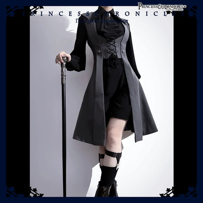 Princess Chronicles - The Night Prelude - Retro Lolita Vest Gothic Lolita Black Waistcoat