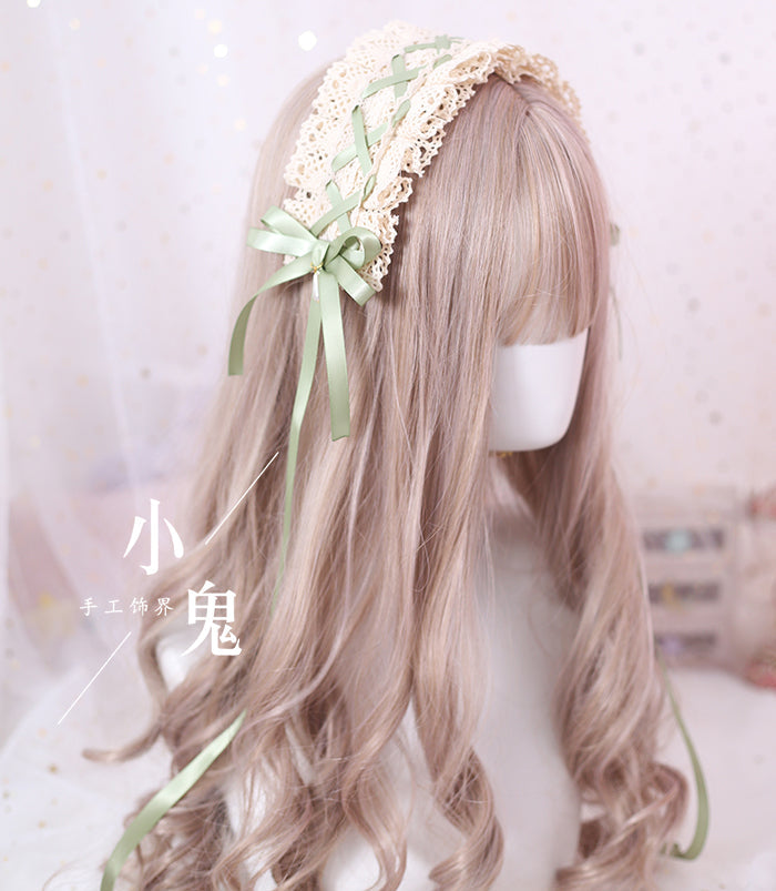 Xiaogui - Japanese Style Sweet Lolita Lace Headband Multicolors