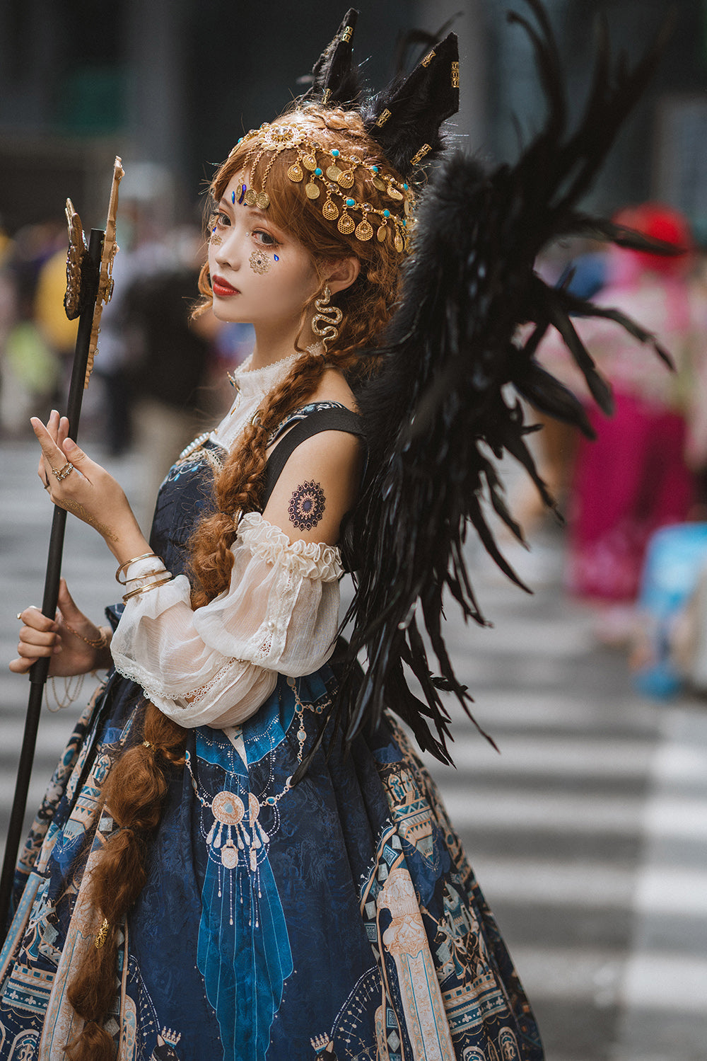 Miss Point - Dusk Bester - Egyptian Lolita Halter Attached Sleeve Blouse