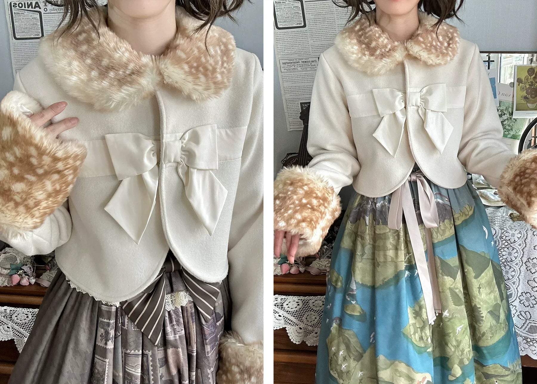 Vcastle - Winter Lolita Coat Short Wool Coat