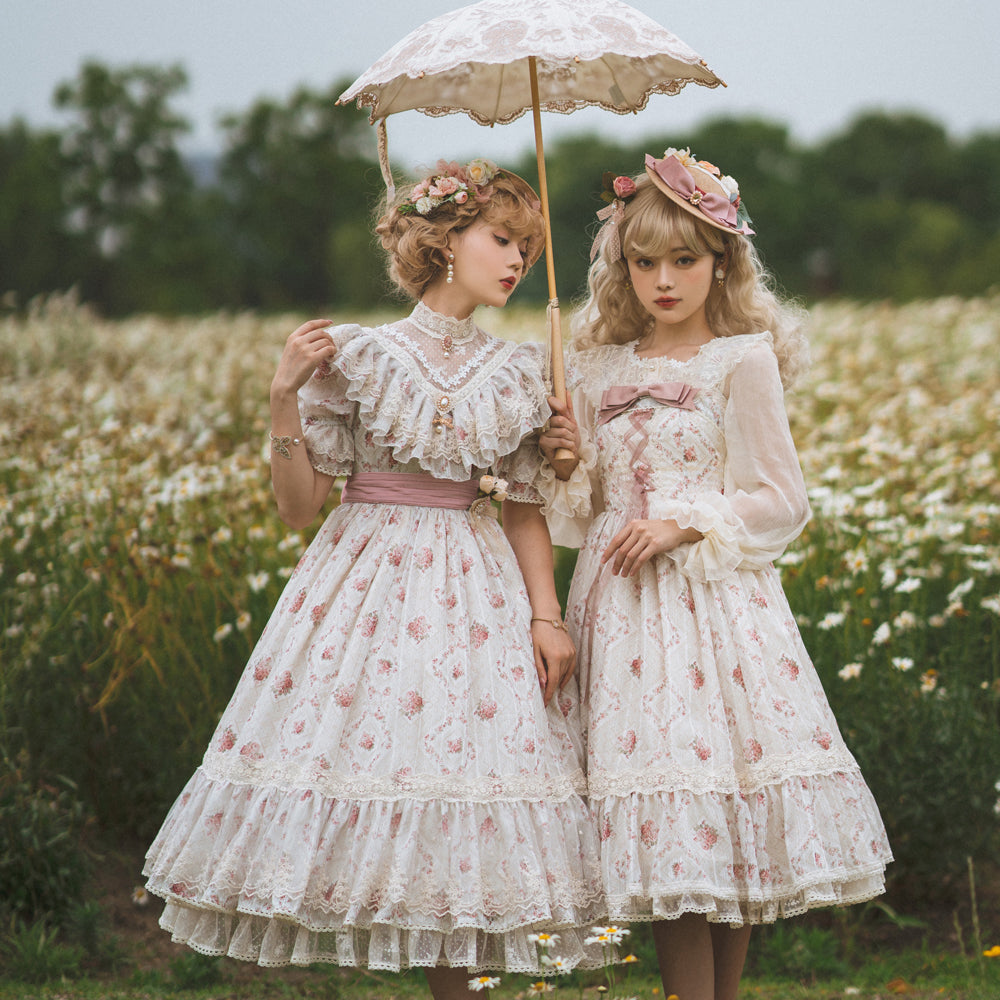 Miss Point - Woody Rose - Elegant Floral Lolita JSK Dress