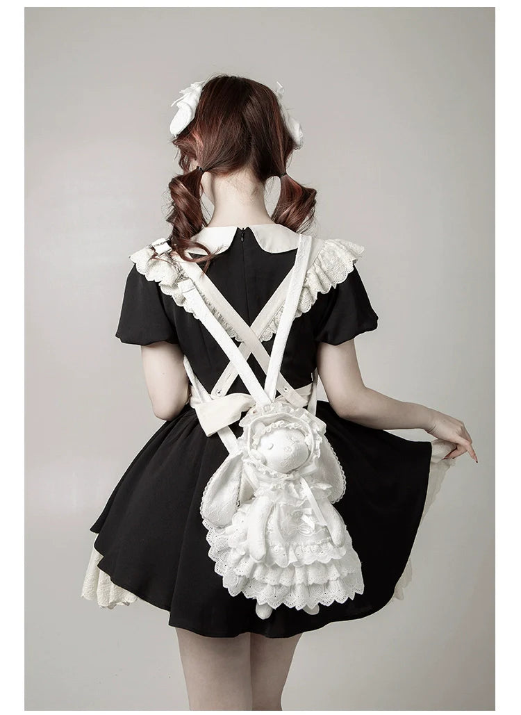 With PUJI - Puppet Box - Kawaii Lolita Bag Lamb Kitten Detachable Bag Dress Hat