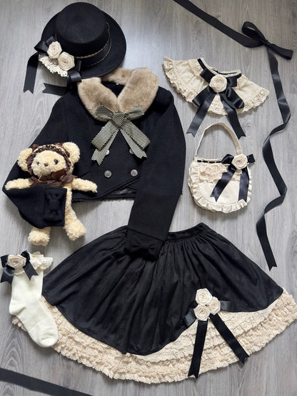 LeMiroir - Winter Solstice - Elegant Lolita Winter Short Coat & SK