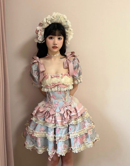 Sweet Wood - Jewel Rose - Plus Size Sweet Lolita Skirt Set in Separate Pieces