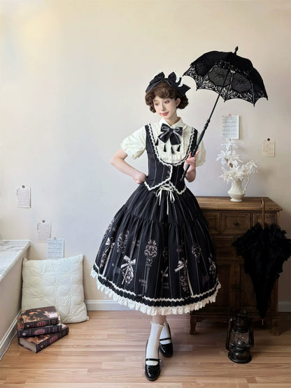Uncle's Workshop - Secret Key - Classic Lolita Dress Suit, Key Print