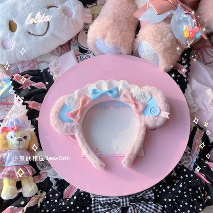 Bear Doll - Kawaii Lolita KC Sweet Butterfly Bow Lolita Headband