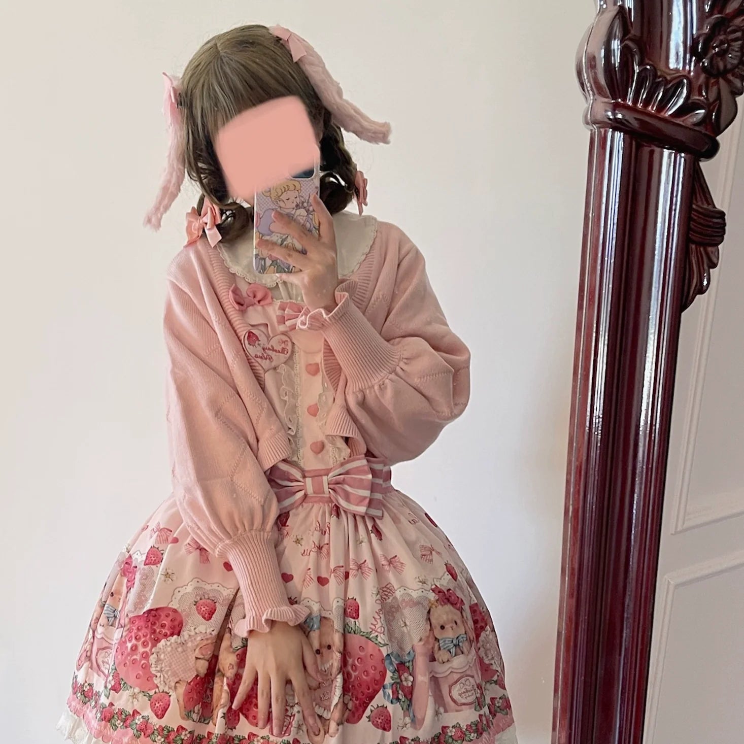 MIST - Cookie - Vintage Lolita Cardigan Short Sweater Multicolors