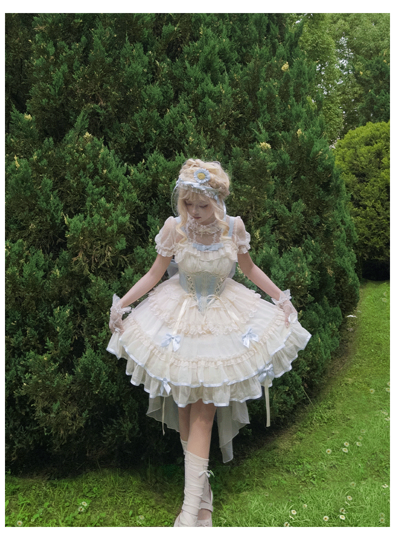 ZhiJinYuan - Time Waltz - Sweet Lolita Short Dress Ballet Style JSK