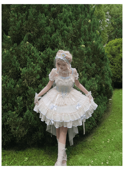 ZhiJinYuan - Time Waltz - Sweet Lolita Short Dress Ballet Style JSK