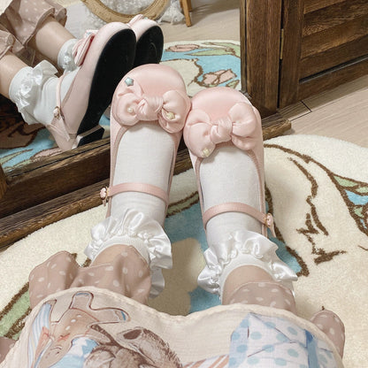 Dolly Doll - Little Fat Ding - Sweet Lolita Shoes Low Heel Round-toe Shoes