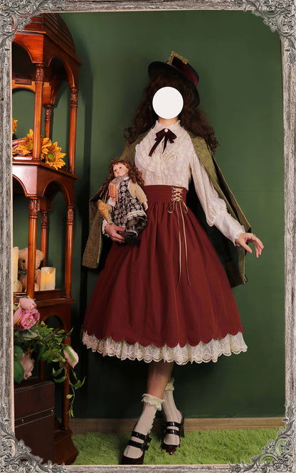 EESSILY - Countess's Autumn Tour - Retro Lolita Embroidery Long SK