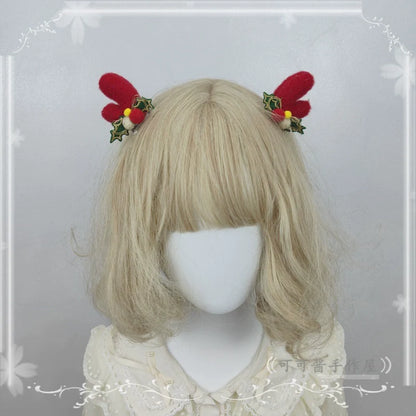 Cocoa Jam - Christmas Sweet Lolita Headdress, Antler Shaped Design