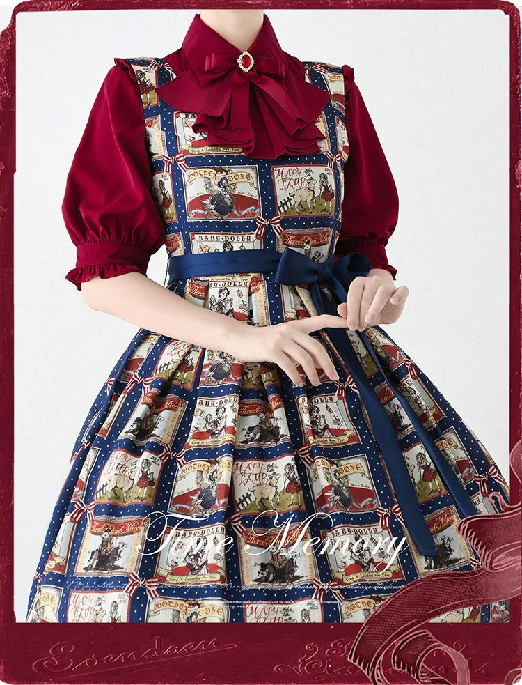 Time Memory - Earl Girl - Chiffon Classic Lolita Shirt, Mid-Length Mutton Sleeves