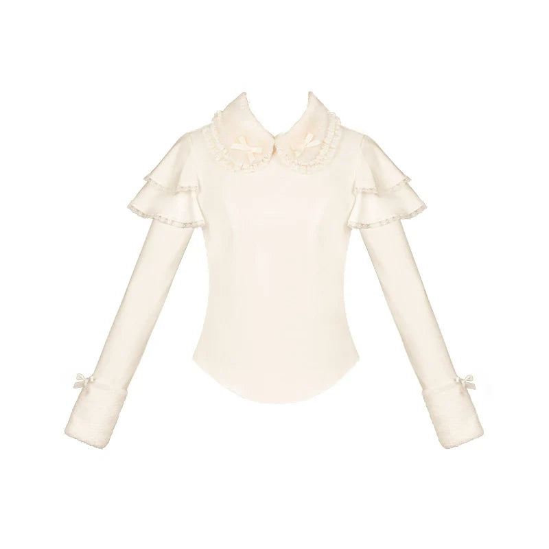 With PUJI - Sweet Lolita Innerwear Autumn and Winter Lolita Sweater