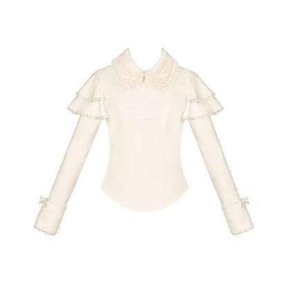 With PUJI - Sweet Lolita Innerwear Autumn and Winter Lolita Sweater