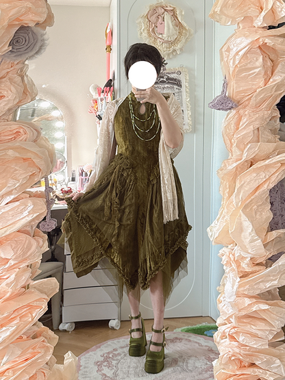 Dreamland - Floating Dream Lily - Elegant Lolita High Heel Shoes, Detachable Bow