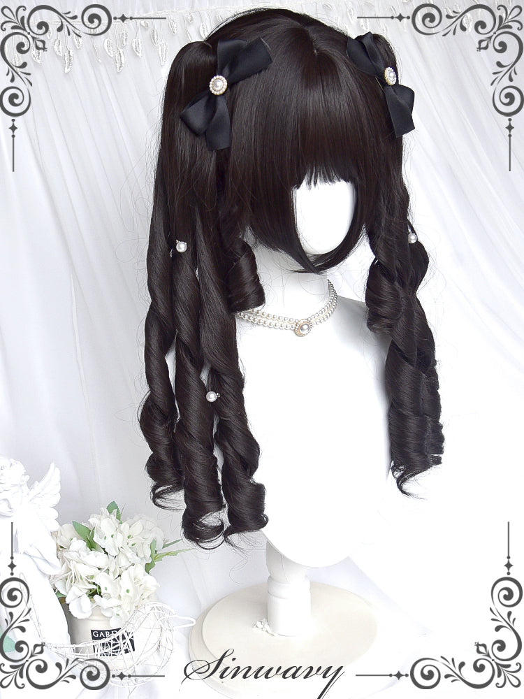 Sinwavy - Retro Elegant Roman Curl Double Ponytail Wig
